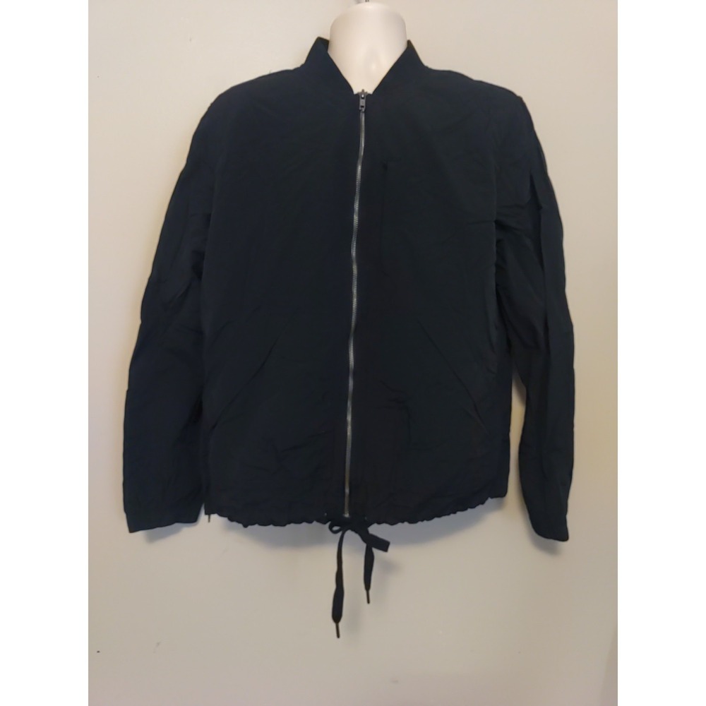 American Rag Men Black Nylon Bomber Lightweight‎ Windbreaker Jacket Size L